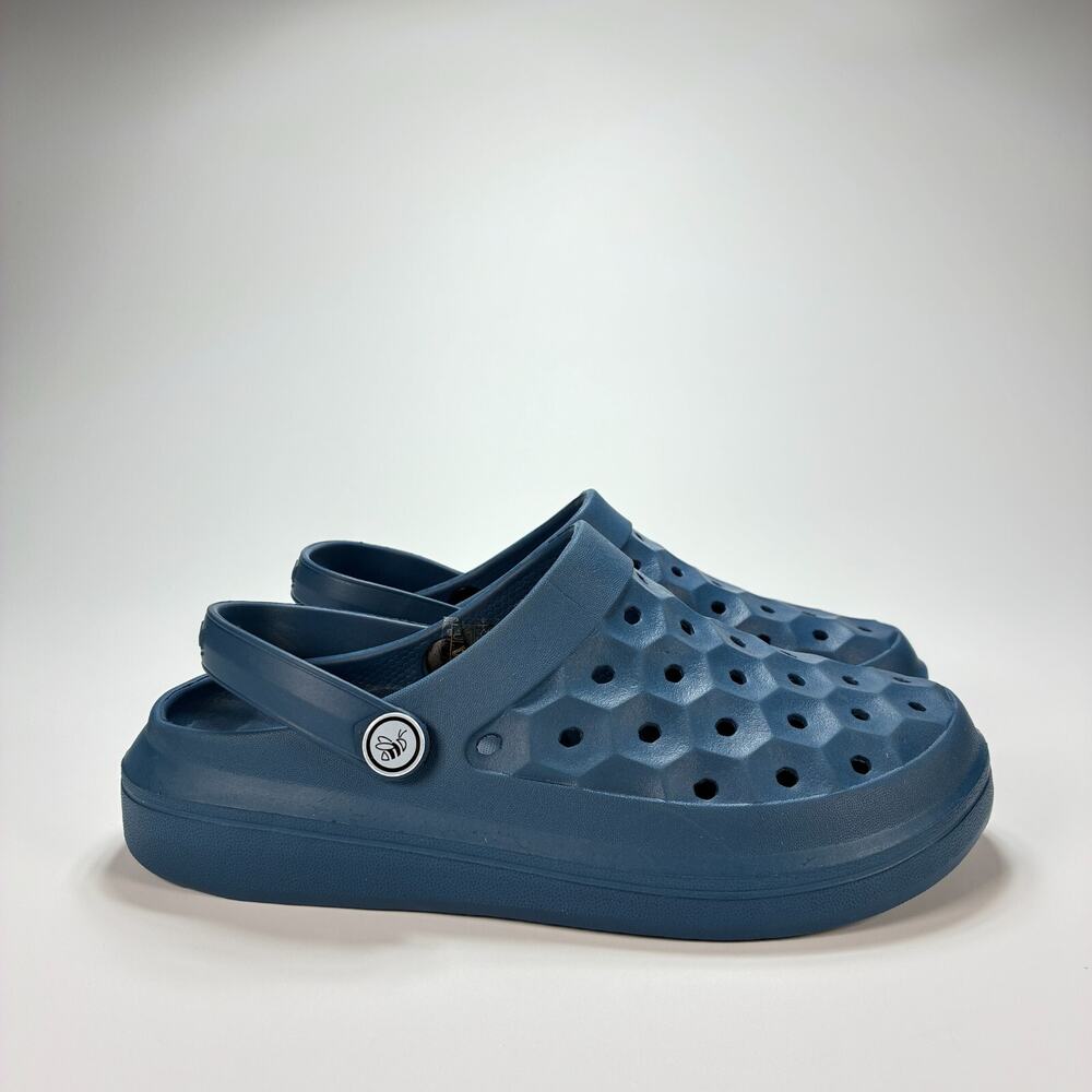 Joybees Unisex Modern Clog Slides Teal Blue Movable Backstrap Clogs Women Size 5
